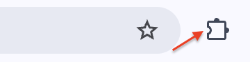 Chrome puzzle piece icon